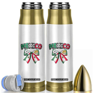 Mexico National Soccer Lover Bullet Tumbler Soccer Pride Fan Gift TS12 White Print Your Wear