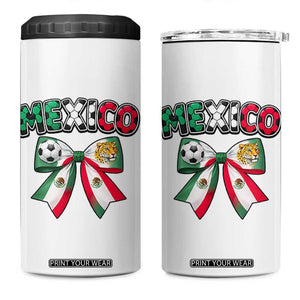 Mexico National Soccer Lover 4 in 1 Can Cooler Tumbler Soccer Pride Fan Gift TS12 One Size: 16 oz White Print Your Wear