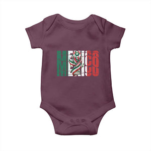 Mexico National Soccer Lover World Baby Onesie Football Fan Gift TS12 Maroon Print Your Wear
