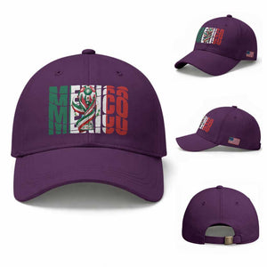 Mexico National Soccer Lover World Baseball Cap Football Fan Gift TS12 Baseball Cap Universal Fit Purple Print Your Wear