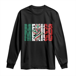 Mexico National Soccer Lover World Long Sleeve Shirt Football Fan Gift TS12 Black Print Your Wear