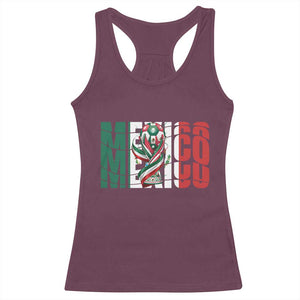 Mexico National Soccer Lover World Racerback Tank Top Football Fan Gift TS12 Maroon Print Your Wear