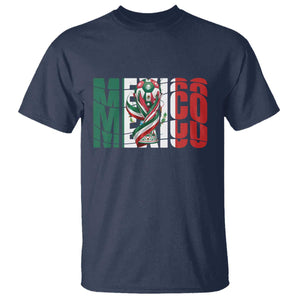 Mexico National Soccer Lover World T Shirt Football Fan Gift TS12 Navy Print Your Wear