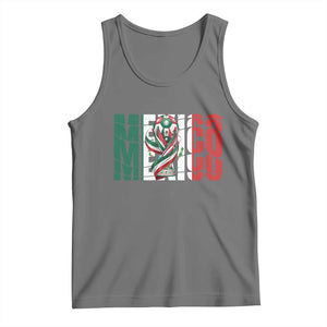 Mexico National Soccer Lover World Tank Top Football Fan Gift TS12 Black Heather Print Your Wear