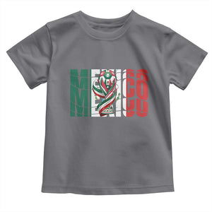Mexico National Soccer Lover World Toddler T Shirt Football Fan Gift TS12 Charcoal Print Your Wear