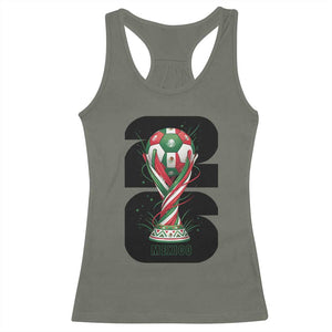 Proud Mexico National Soccer Lover Fan Gift Racerback Tank Top TS12 Military Green Print Your Wear