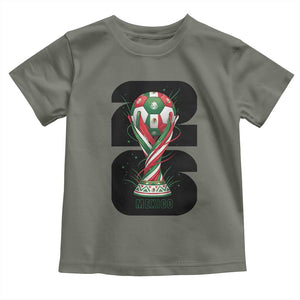 Proud Mexico National Soccer Lover Fan Gift Toddler T Shirt TS12 Military Green Print Your Wear