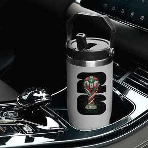 Proud Mexico National Soccer Lover Fan Gift Flip Straw Tumbler TS12 Print Your Wear