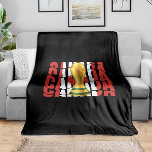 Proud Canada National Soccer Lover Fan Gift Throw Blanket TS12 Print Your Wear