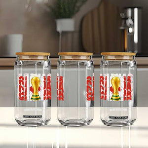 Proud Canada National Soccer Lover Fan Gift Glass Can TS12 Print Your Wear