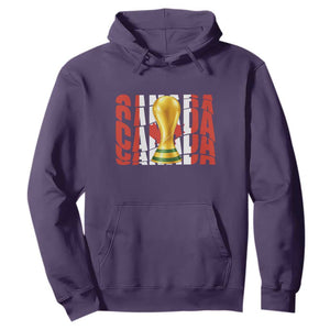 Proud Canada National Soccer Lover Fan Gift Hoodie TS12 Purple Print Your Wear