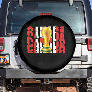 Proud Canada National Soccer Lover Fan Gift Spare Tire Cover TS12 No hole Black Print Your Wear
