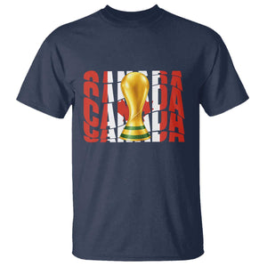 Proud Canada National Soccer Lover Fan Gift T Shirt TS12 Navy Print Your Wear