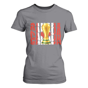 Proud Canada National Soccer Lover Fan Gift T Shirt For Women TS12 Charcoal Print Your Wear