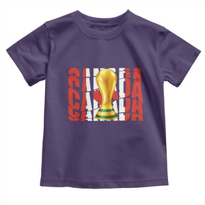 Proud Canada National Soccer Lover Fan Gift Toddler T Shirt TS12 Purple Print Your Wear