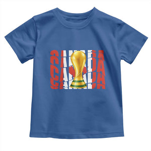 Proud Canada National Soccer Lover Fan Gift Toddler T Shirt TS12 Royal Blue Print Your Wear