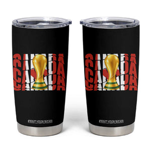 Proud Canada National Soccer Lover Fan Gift Tumbler Cup TS12 Black Print Your Wear