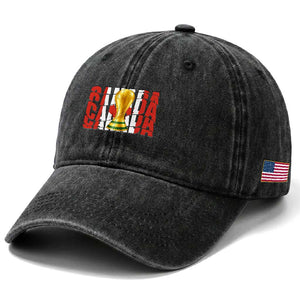 Proud Canada National Soccer Lover Fan Gift Washed Cotton Baseball Cap TS12 Print Your Wear