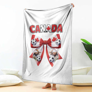 Proud Canadian National Soccer Lover Throw Blanket Football Fan Gift TS12 Print Your Wear