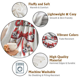 Proud Canadian National Soccer Lover Throw Blanket Football Fan Gift TS12 Print Your Wear