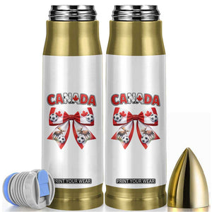 Proud Canadian National Soccer Lover Bullet Tumbler Football Fan Gift TS12 White Print Your Wear