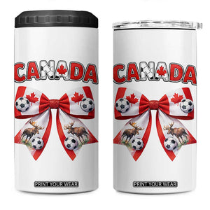 Proud Canadian National Soccer Lover 4 in 1 Can Cooler Tumbler Football Fan Gift TS12 One Size: 16 oz White Print Your Wear