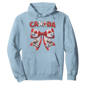 Proud Canadian National Soccer Lover Hoodie Football Fan Gift TS12 Light Blue Print Your Wear