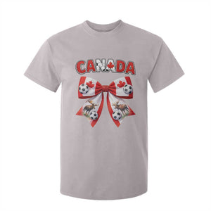 Proud Canadian National Soccer Lover T Shirt For Kid Football Fan Gift TS12 Ice Gray Print Your Wear