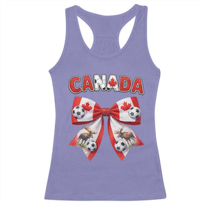 Proud Canadian National Soccer Lover Racerback Tank Top Football Fan Gift TS12 Violet Print Your Wear
