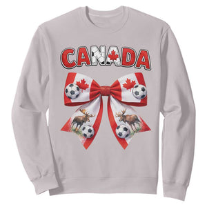 Proud Canadian National Soccer Lover Sweatshirt Football Fan Gift TS12 Ice Gray Print Your Wear