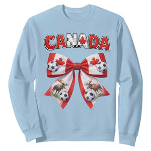 Proud Canadian National Soccer Lover Sweatshirt Football Fan Gift TS12 Light Blue Print Your Wear