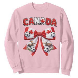 Proud Canadian National Soccer Lover Sweatshirt Football Fan Gift TS12 Light Pink Print Your Wear