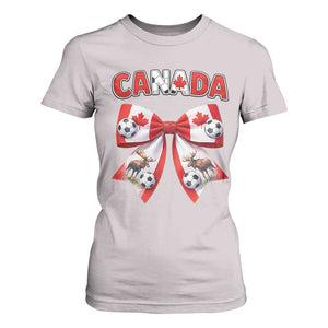 Proud Canadian National Soccer Lover T Shirt For Women Football Fan Gift TS12 Ice Gray Print Your Wear