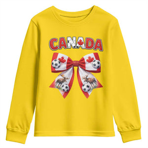 Proud Canadian National Soccer Lover Youth Sweatshirt Football Fan Gift TS12 Daisy Print Your Wear