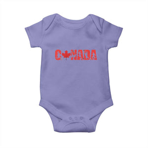 Canada National Soccer Lover Baby Onesie Proud Canadian Fan Gift TS12 Violet Print Your Wear