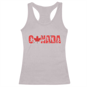 Canada National Soccer Lover Racerback Tank Top Proud Canadian Fan Gift TS12 Ice Gray Print Your Wear