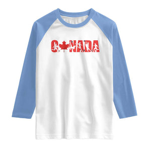 Canada National Soccer Lover Raglan Shirt Proud Canadian Fan Gift TS12 White Carolina Blue Print Your Wear