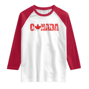 Canada National Soccer Lover Raglan Shirt Proud Canadian Fan Gift TS12 White Red Print Your Wear