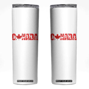 Canada National Soccer Lover Skinny Tumbler Proud Canadian Fan Gift TS12 White Print Your Wear