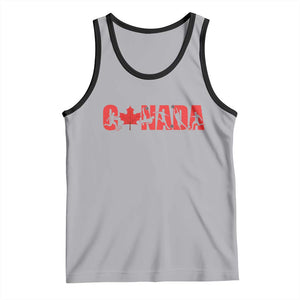 Canada National Soccer Lover Tank Top Proud Canadian Fan Gift TS12 Athletic Heather Black Print Your Wear