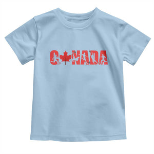 Canada National Soccer Lover Toddler T Shirt Proud Canadian Fan Gift TS12 Light Blue Print Your Wear