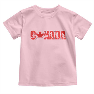 Canada National Soccer Lover Toddler T Shirt Proud Canadian Fan Gift TS12 Light Pink Print Your Wear