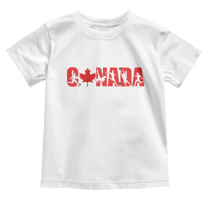 Canada National Soccer Lover Toddler T Shirt Proud Canadian Fan Gift TS12 White Print Your Wear