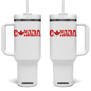 Canada National Soccer Lover Tumbler With Handle Proud Canadian Fan Gift TS12 One Size: 40 oz White Print Your Wear