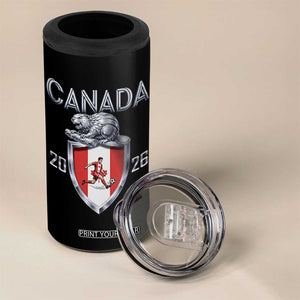 Canada National Soccer Fan 4 in 1 Can Cooler Tumbler Proud Canadian Gift TS12 Print Your Wear