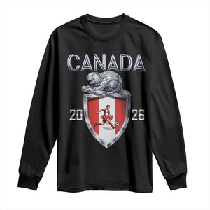 Canada National Soccer Fan Long Sleeve Shirt Proud Canadian Gift TS12 Black Print Your Wear