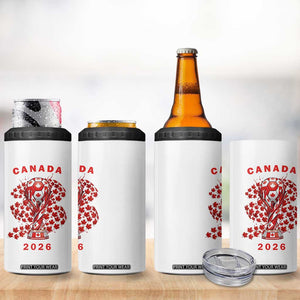 Proud Canada National Soccer Fan 2026 Patriotic Gift 4 in 1 Can Cooler Tumbler TS12 Print Your Wear