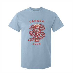Proud Canada National Soccer Fan 2026 Patriotic Gift T Shirt For Kid TS12 Light Blue Print Your Wear