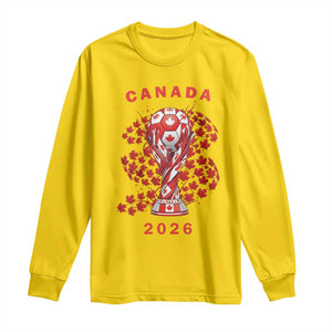Proud Canada National Soccer Fan 2026 Patriotic Gift Long Sleeve Shirt TS12 Daisy Print Your Wear
