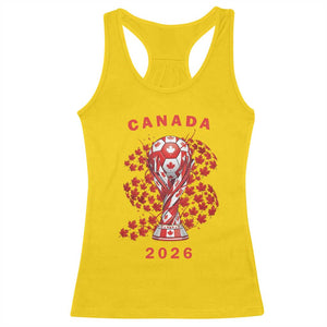 Proud Canada National Soccer Fan 2026 Patriotic Gift Racerback Tank Top TS12 Daisy Print Your Wear
